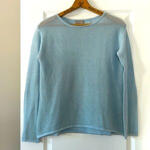 Evolution by Cyrus Sparkly Loose Weave Knit Top Metallic Lurex with MEASUREMENTS